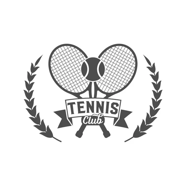 Logotipo de esportes de tênis —  Vetores de Stock