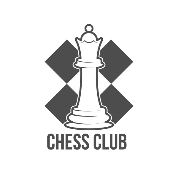 Etiqueta de xadrez vintage — Vetor de Stock