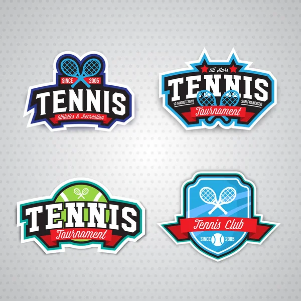 Tenis rozet logo şablonu