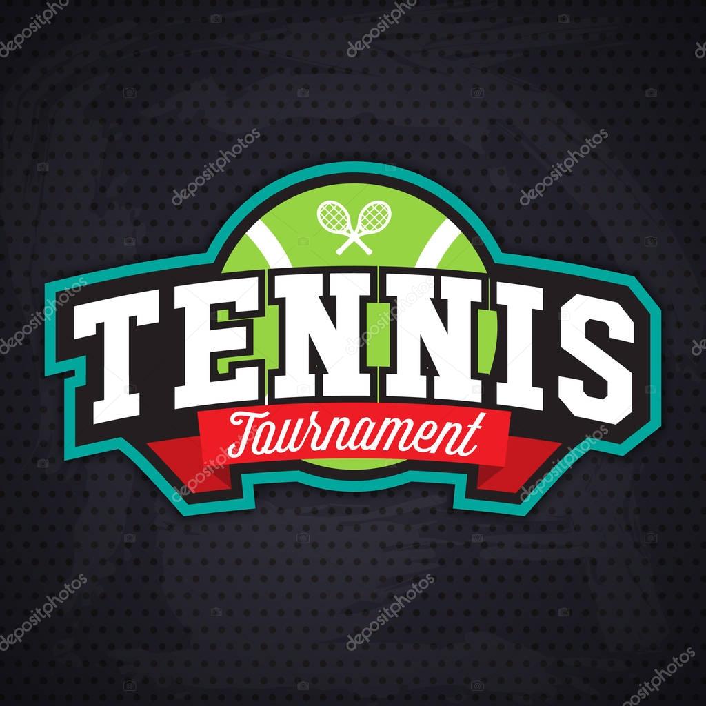 Tennis logo template,sport t-shirt graphics