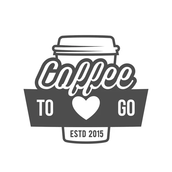 Vintage kahve dükkanı logosu — Stok Vektör