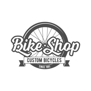 Vintage ve modern bisiklet logosu
