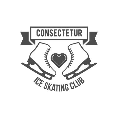 Ice Skate label logotype design