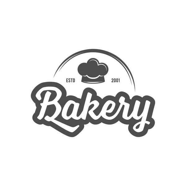 Lencana bakery, ikon logo gaya modern - Stok Vektor