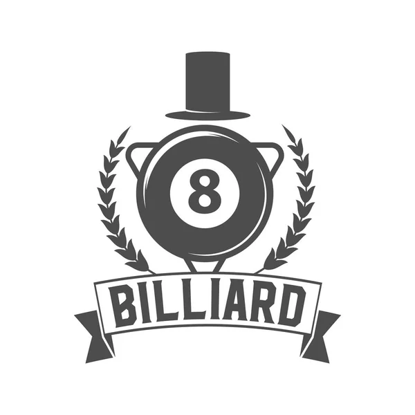 Vintage billiard label — Stock Vector