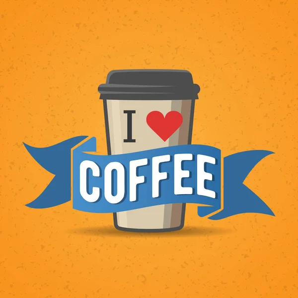 Logo retro tarzı kahve — Stok Vektör