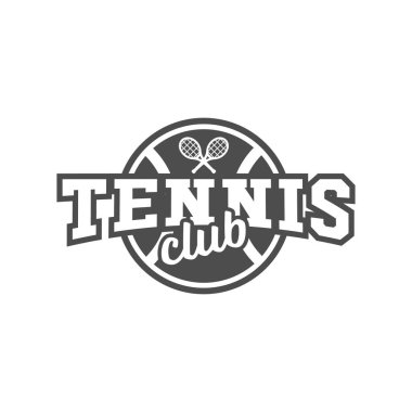 Tenis spor logo tasarım öğesi
