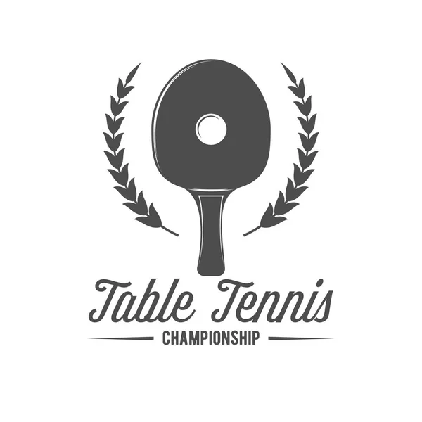 Emblème du ping-pong — Image vectorielle