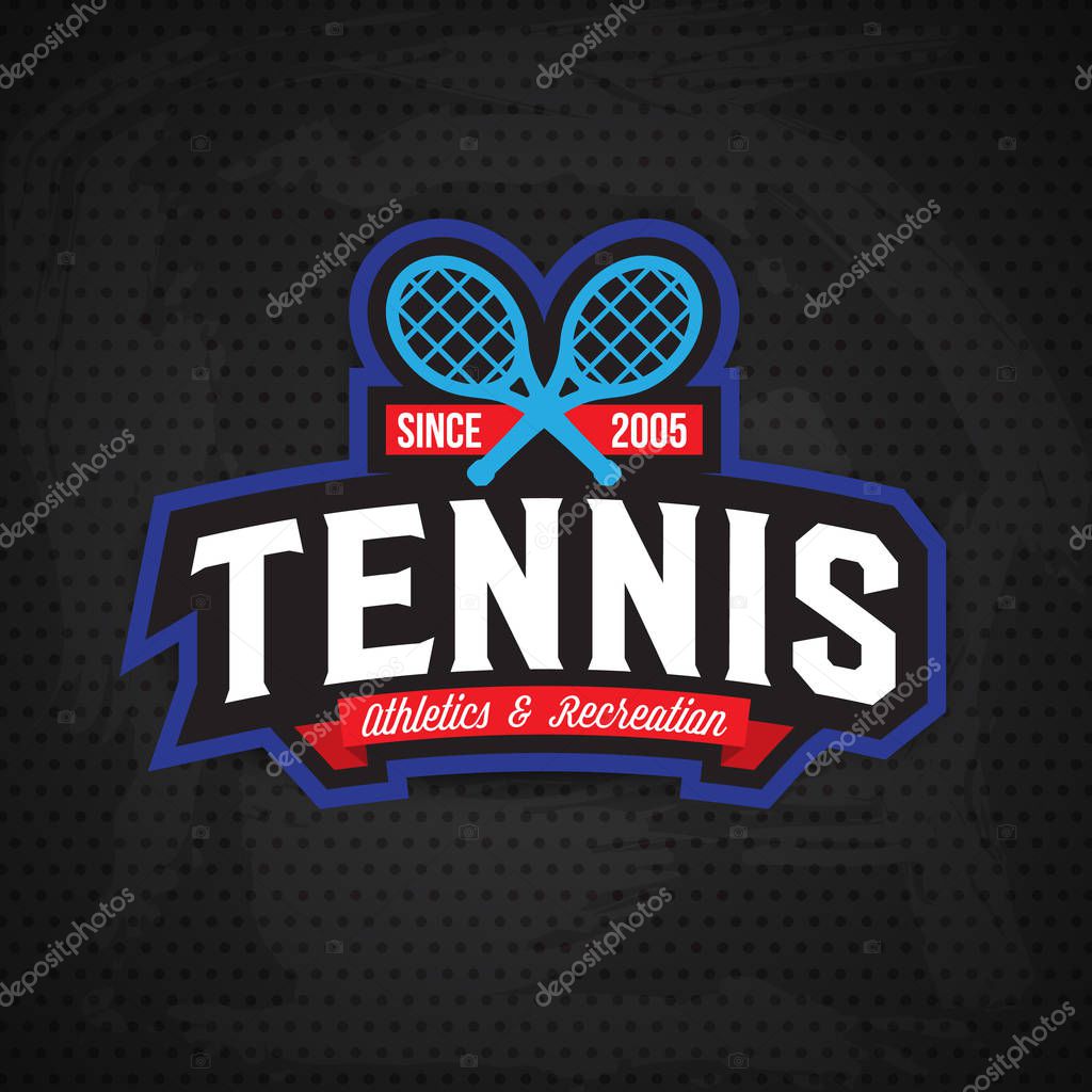 Tennis logo design template — Stock Vector © nappelbaum #143488453
