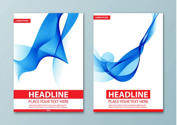Design aziendale moderno per brochure — Vettoriale Stock