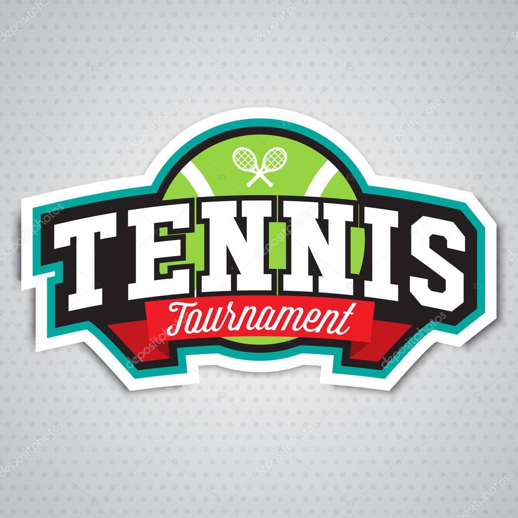badge logo template for tennis club