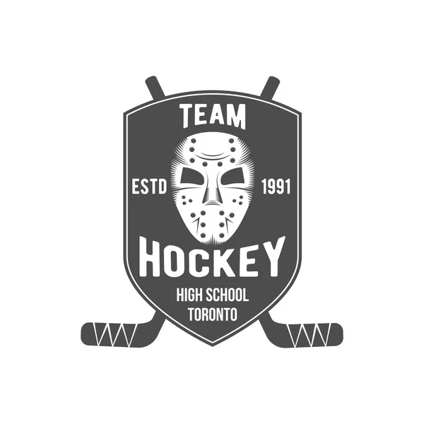 Logo para el club de hockey — Vector de stock