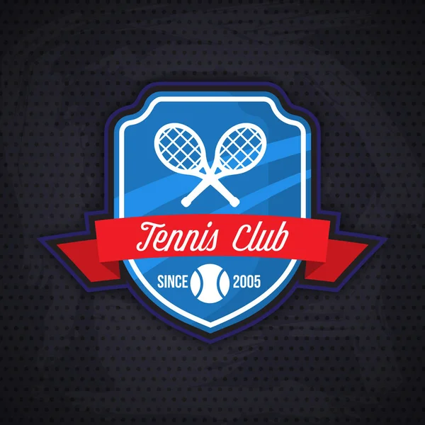 Plantilla de logotipo del club de tenis — Vector de stock