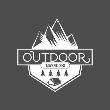  seyahat retro amblemi