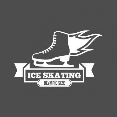 Buz pateni etiketi logosu