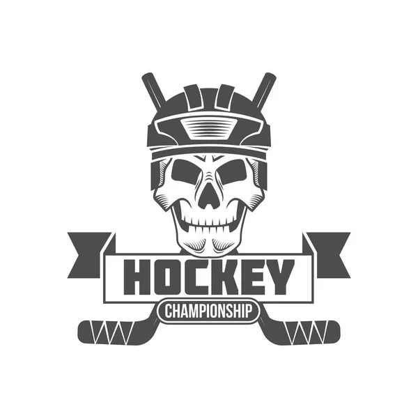 Logo hockey sobre hielo — Vector de stock