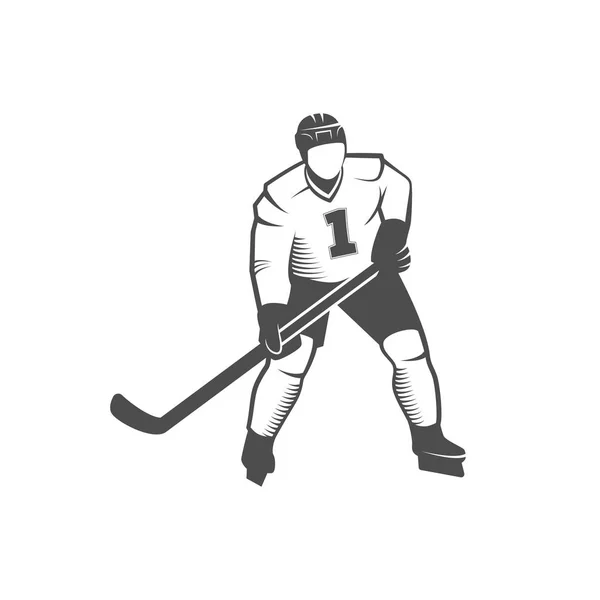 Ice hockey player — Stock Vector