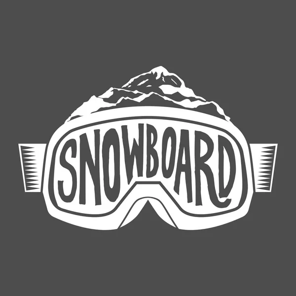 Snowboard motivación quot — Vector de stock