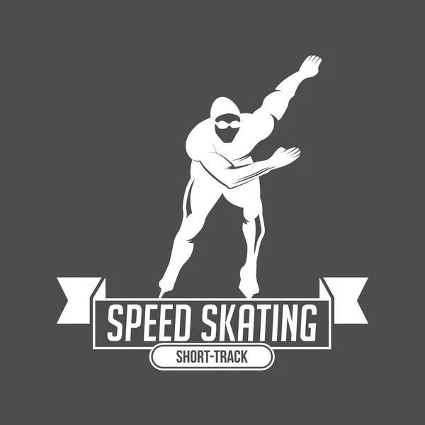 冰滑冰标签标志 — 图库矢量图片