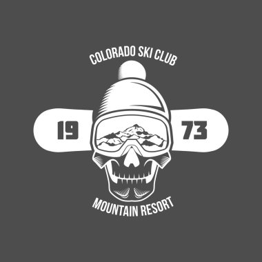 Snowboard logo şablonu