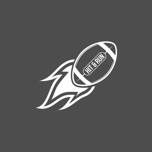 Лейблы американского футбольного логотипа — стоковый вектор