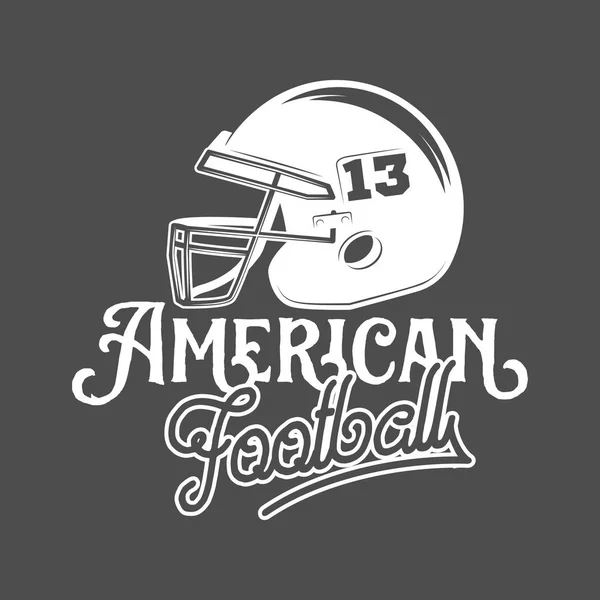 Étiquette de football américain — Image vectorielle