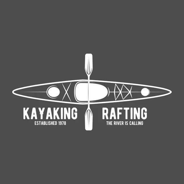 Rafting, καγιάκ εικονίδιο — Διανυσματικό Αρχείο