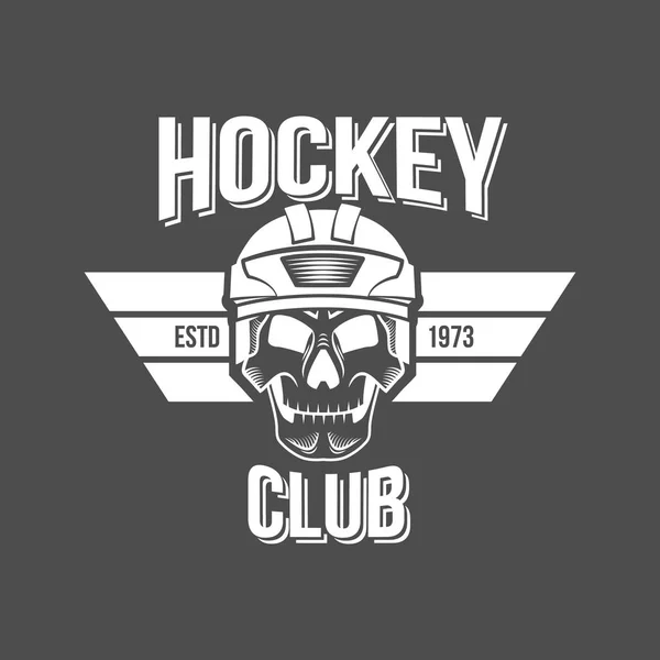 Diseño del logotipo de hockey Ilustraciones De Stock Sin Royalties Gratis