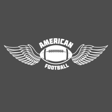 Amerikan futbolu logo etiket