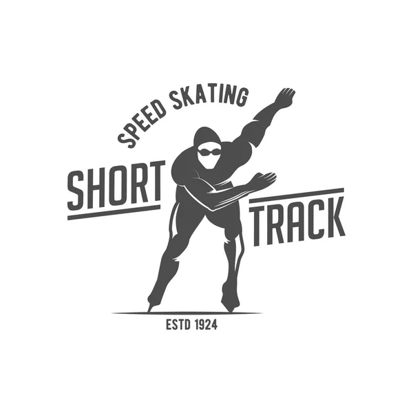 Patinaje sobre hielo etiqueta logo Ilustraciones De Stock Sin Royalties Gratis