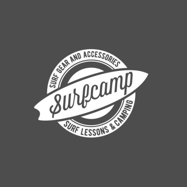 Vintage sörf etiket