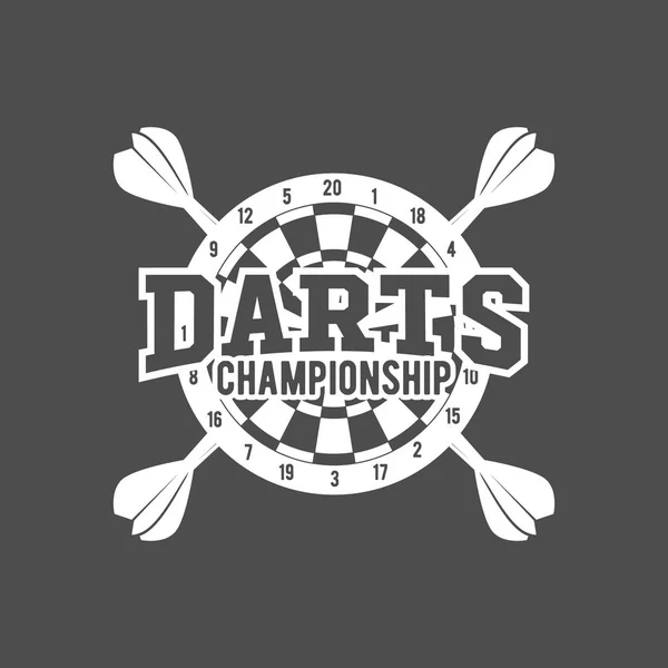 Darts-Etikett — Stockvektor
