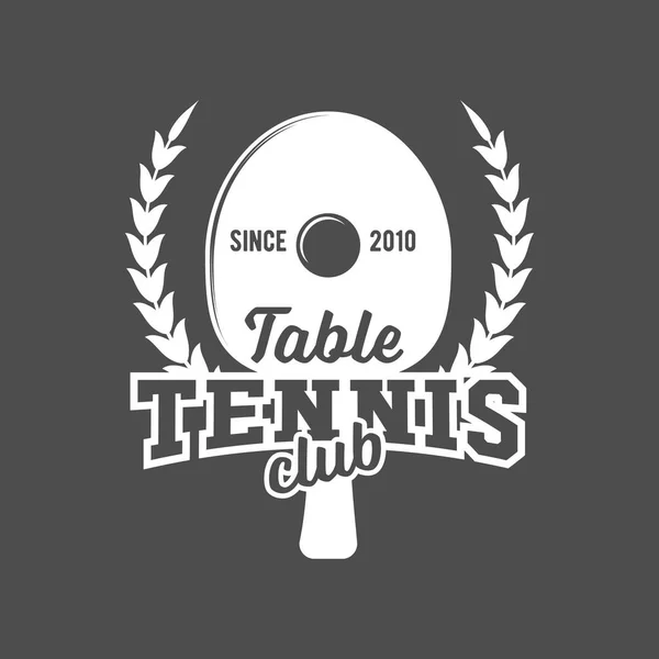 Tenis de mesa ping pong etiqueta Vector de stock