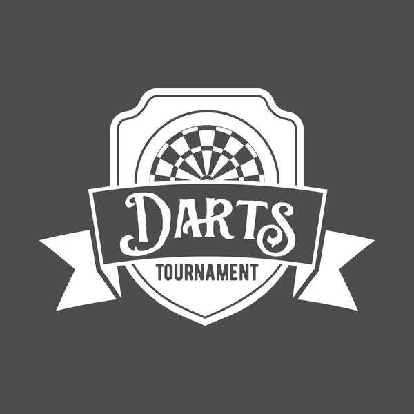 Дизайн лейбла Darts — стоковый вектор