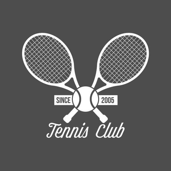 Logo sportivo tennis — Vettoriale Stock