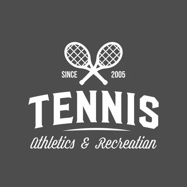 Logo Tenis Deportes — Vector de stock