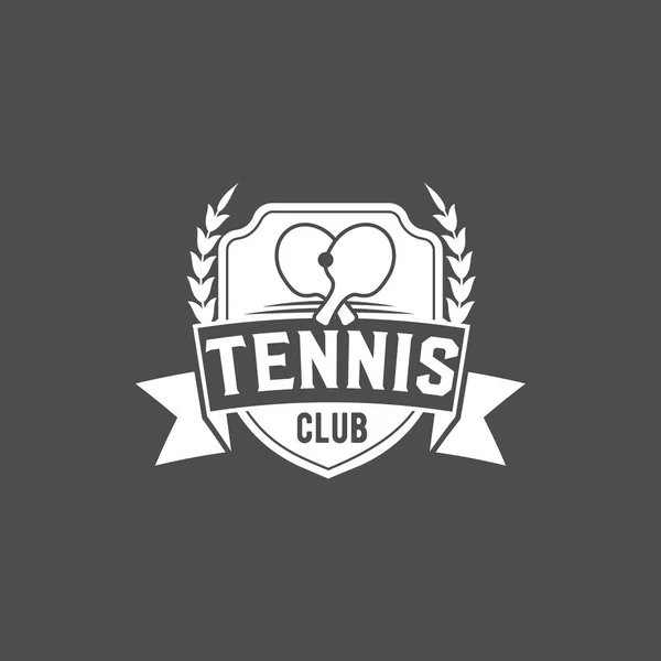 Ping pong emblème design — Image vectorielle