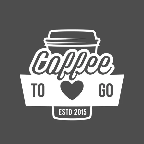 Kahve dükkanının logosu — Stok Vektör
