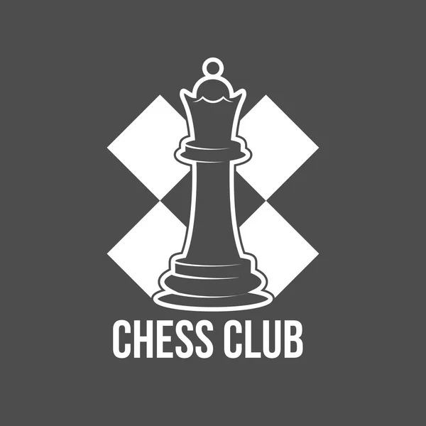 Vintage Chess Label Logotype Badge Design Elements — Stock Vector
