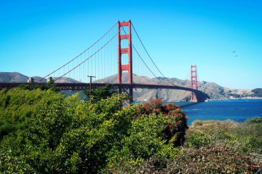 golden gate Köprüsü san Francisco, california, güneşli bir gün