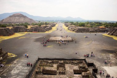 Merkezi Meksika Teotihuacan Aztek Harabeleri.