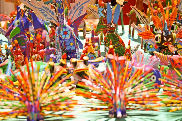 Alebrijes Τυπικές Μεξικάνικες Χειροτεχνίες Από Την Οαχάκα — Φωτογραφία Αρχείου