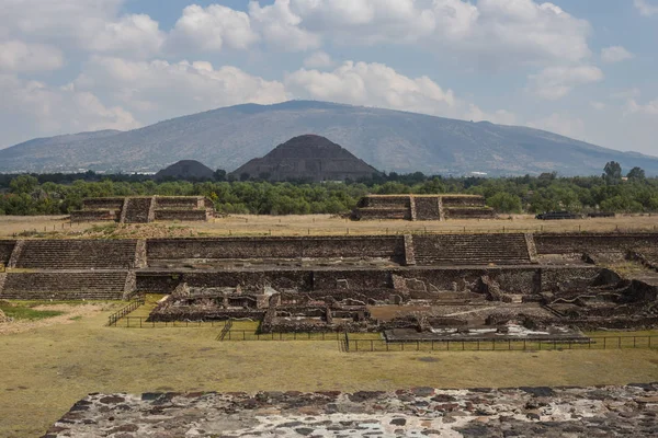 Merkezi Meksika Teotihuacan Aztek Harabeleri — Stok fotoğraf