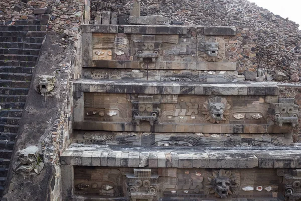 Merkezi Meksika Teotihuacan Aztek Harabeleri — Stok fotoğraf