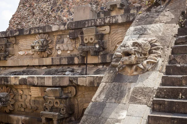 Merkezi Meksika Teotihuacan Aztek Harabeleri — Stok fotoğraf