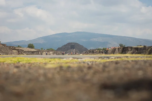 Merkezi Meksika Teotihuacan Aztek Harabeleri — Stok fotoğraf