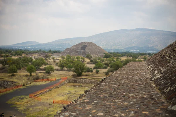 Teotihuacan Aztec Ruiny Centralnym Meksyku — Zdjęcie stockowe