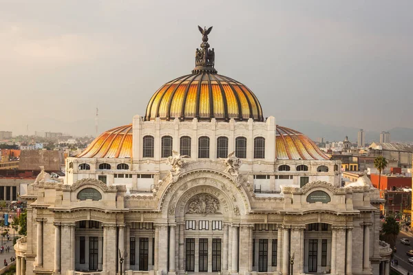 Palacio Fachada Bellas Artes Centro Ciudad Capital México — Foto de Stock