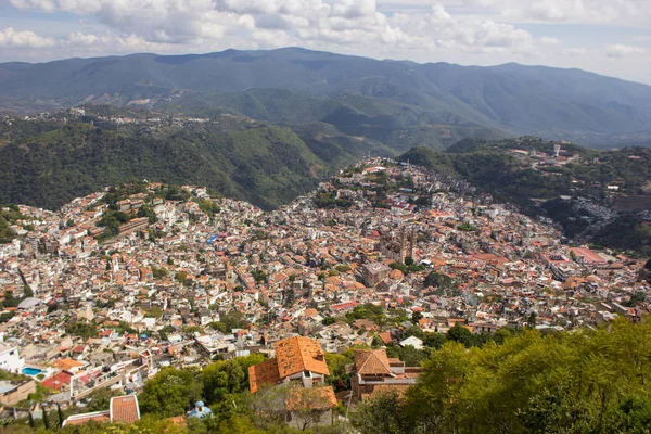 Panoramisch Uitzicht Stad Silver Town Taxco — Stockfoto