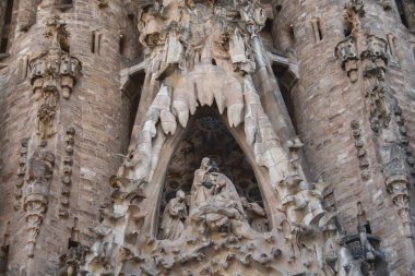 Barselona, Spaino, Mayıs 05. 2009: Sagrada Aile Kilisesi İnşaatı.